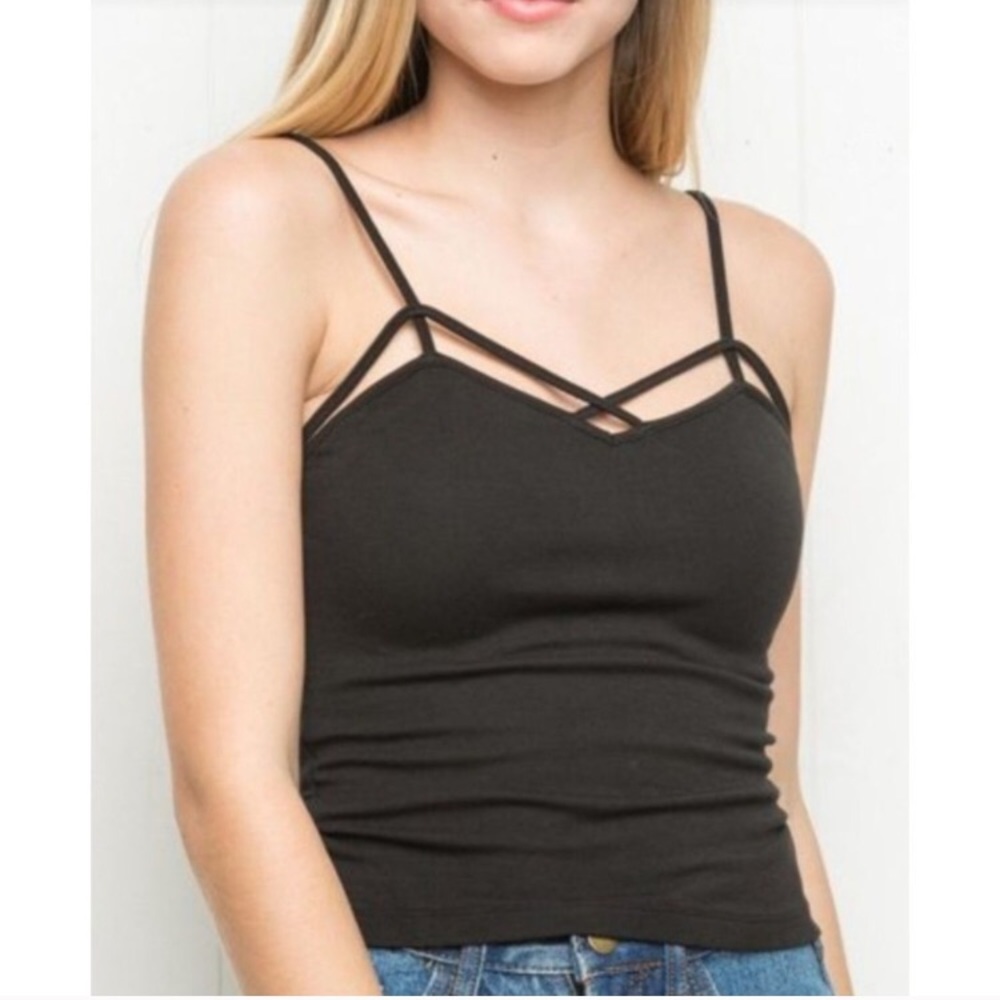 Black Brandy Melville Spaghetti Strap